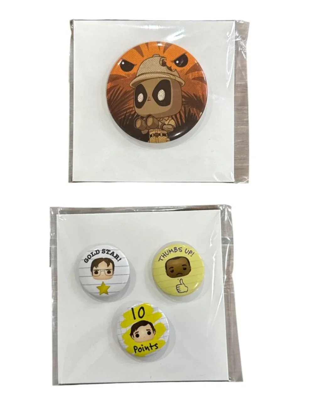 Dunder Mifflin Notebook & The Office-Themed Accessories Set With Pen & Buttons